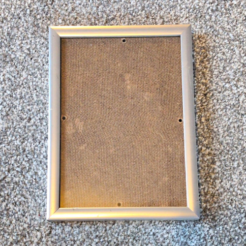Silver metal photo frame - silver,