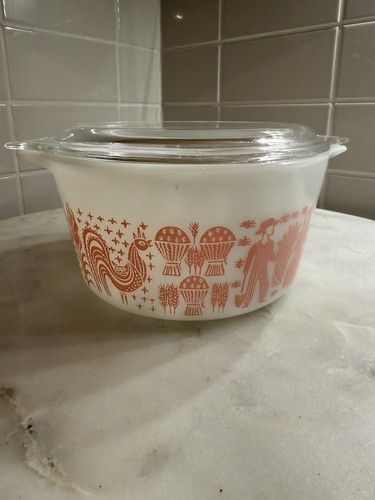 Pyrex pink amish butterprint - amish,