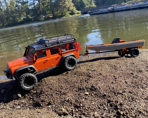 Boat trailer - 1:18,