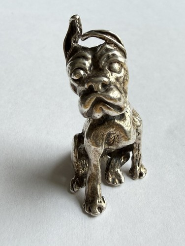Vintage sterling silver boxer - vintage,