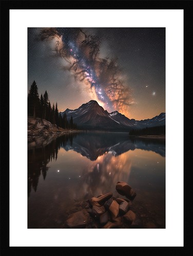 Modern milky way - way, framed