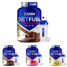 USN Diet Fuel Ultralean 2Kg Meal Replacement Weight Loss Protein Shake + Shaker