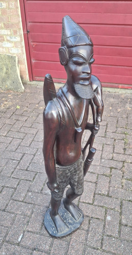 African carved wooden tribal - african,