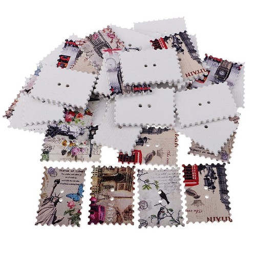 Pieces colorful stamps - 50,