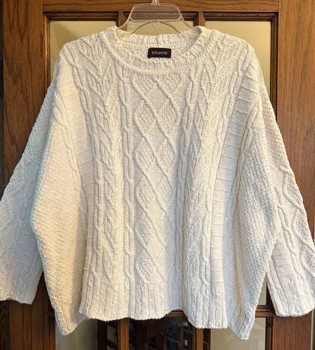 Eskandar ivory cable - cable, knit