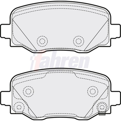 Brake pads set - pads, alfa