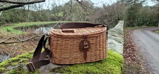 Wicker fishing basket - fishing, creel