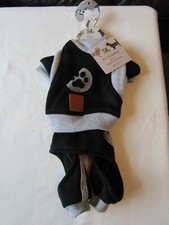 PETS TRACKSUIT IN BLACK & GREY