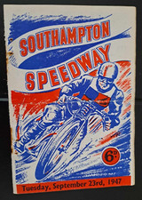 SOUTHAMPTON SPEEDWAY PROG -