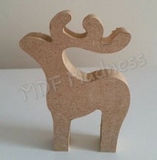 MDF CRAFT SHAPE. WOODEN REINDEER. CHRISTMAS ITEM