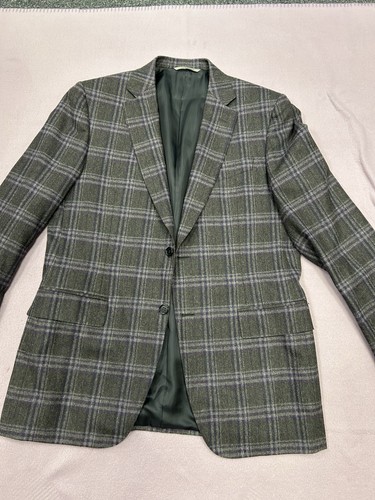 Canali siena purple - plaid, wool
