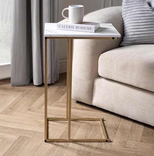 Shaped side table - side, table,