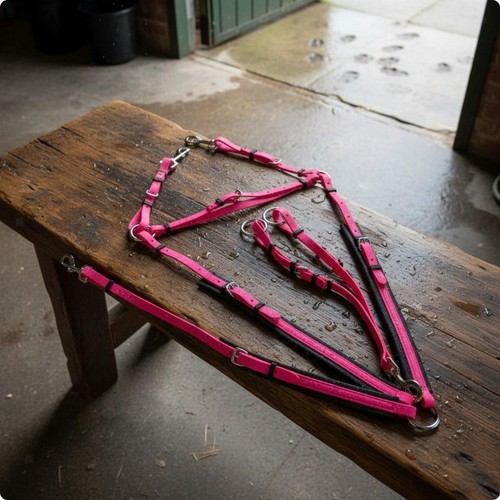 Pvc horse tack set waterproof - set,