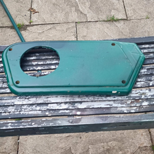 Green plastic side - plastic, cover