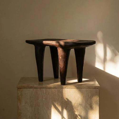 Antique african senufo stool - african,