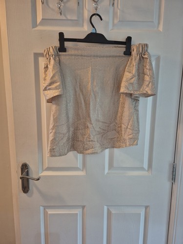 Primark bardot style gold - bardot, top