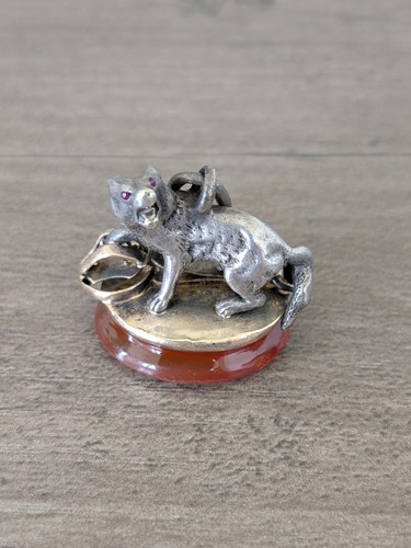 Antique victorian wolf silver - antique,