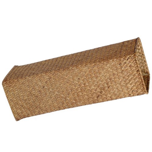 Rustic flower vase tall wicker - vase,