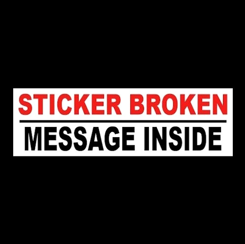 Funny sticker broken - "sticker,
