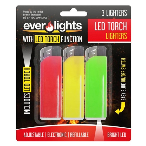 3pc electronic lighters - electronic,