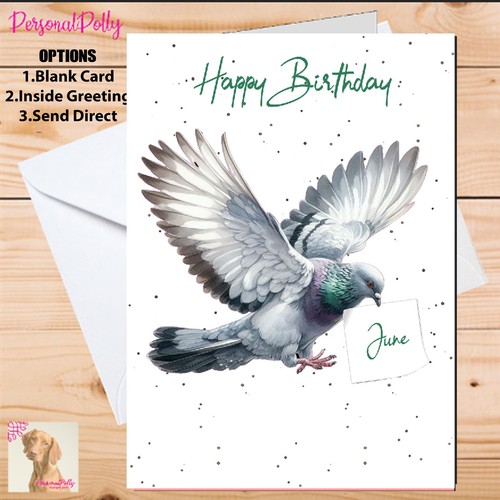 Personalised pigeon birthday - pigeon,