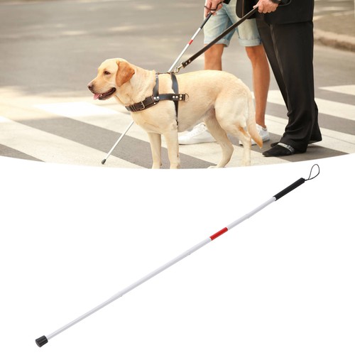 Folding aluminum white cane - aluminum,