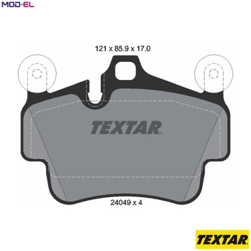 Brake pad set - pad,