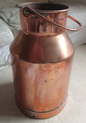 Copper milk churn gallon - copper,