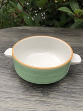 Steelite Rio  Green Small Soup Bowl 4.3” Never Used, Label On