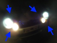 VW LUPO GTI HEADLIGHTS XENON GENUINE ORIGINAL EXCELLENT CONDITION TVR