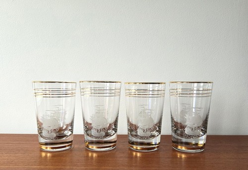 Vintage ship glasses - vintage,