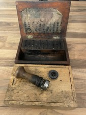 Post Office Dated Hand Stamp and Boxes