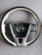 Volvo S60 V60 XC60 V70 XC70 S80 Steering Wheel 3 Spoke Black Beige  Perfect OEM