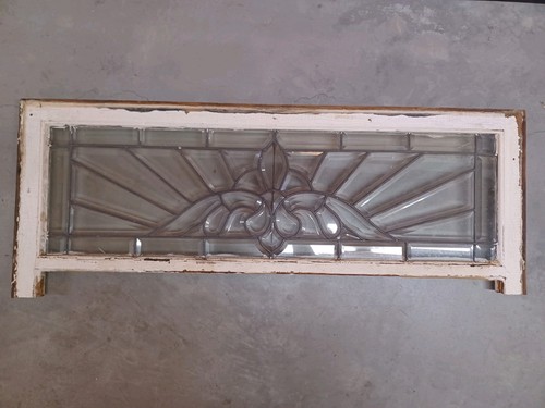 Antique transom leaded beveled - antique,