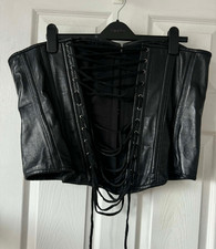 Ladies real leather corset