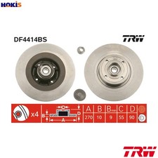 2x BRAKE DISC DF4414BS FOR