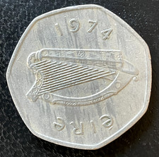 Ireland 50p 1974 EF