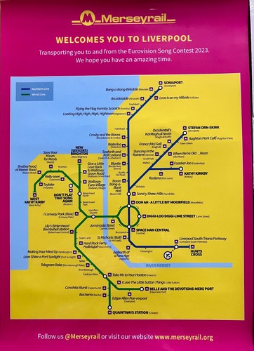 Merseyrail rail network map - ,