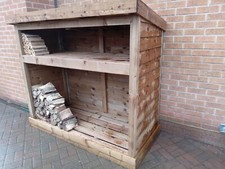  Wooden Log / firewood Store.  FREE LOCAL DELIVERY - up to 15 miles. 
