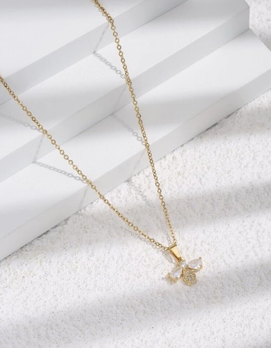 Crystal bee simple - crystal, gold