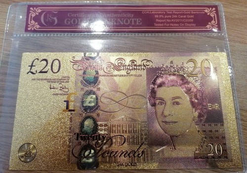 Gold note bar coin investment - note,