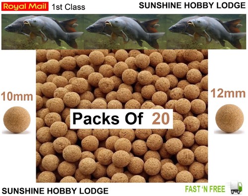 Carp fishing cork balls 10mm - fishing,