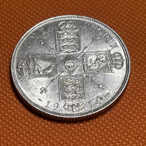 1914 florin silver - silver, coin