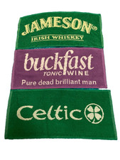 Beer Bar Towels 3 Cotton Mats New Commercial Grade Good for Golf Fishing 49/22cm