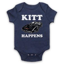 KNIGHT RIDER UNOFFICIAL KITT HAPPENS PARODY TV SLOGAN BABY GROW BABYGROW GIFT