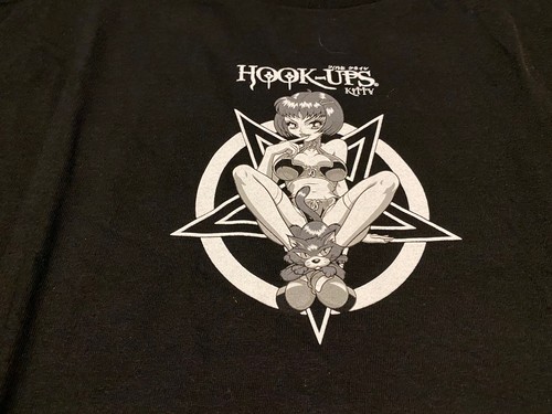 Hook ups mens tshirt kitty - hook,
