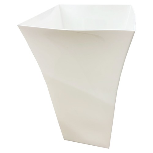 Large black white plastic - large,