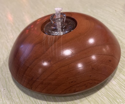 Wood oil lamp with - oil,