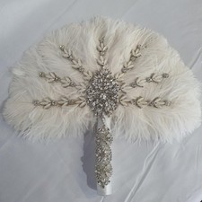 Ostrich Feather Fan Bouquet
