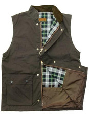 Game Classic Wax Gilet Durable Outdoor Vest fishing farming Hunting Shooting